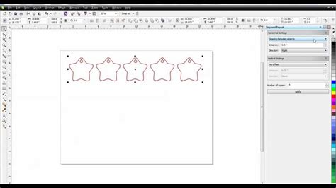 how to step and repeat in coreldraw