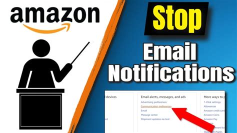how to stop amazon prime email notifications