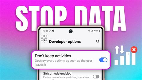 how to stop an app from using data samsung