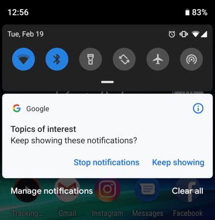 how to stop android blocking notifications