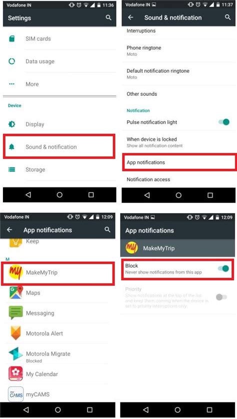 how to stop android from blocking app notifications