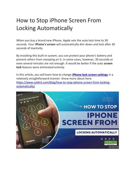 how to stop apple screen from locking