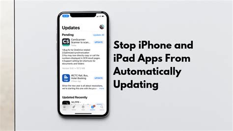 how to stop apps from auto updating on iphone