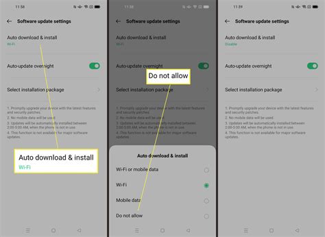 how to stop auto software updates on android