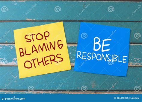 how to stop blame others