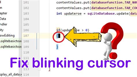 How To Stop Blinking Cursor In Sql Server