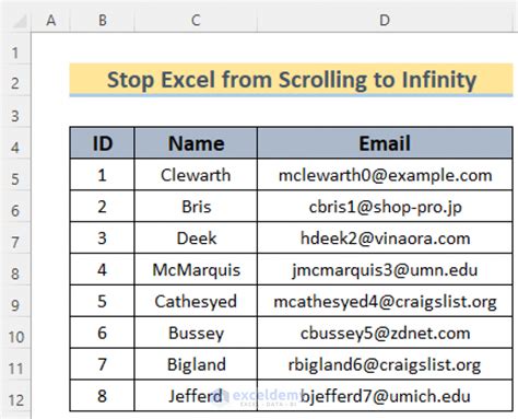 how to stop cells scrolling in excel