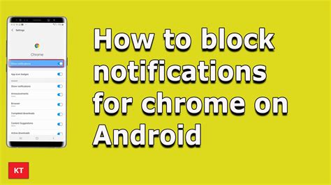 how to stop chrome notifications in android phone