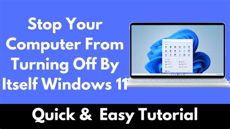 how to stop computer from turning itself off