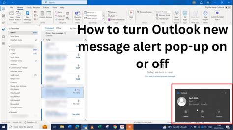 how to stop email notifications in new outlook