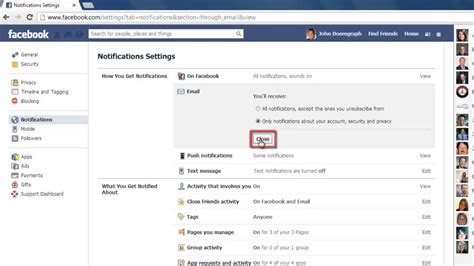 How To Stop Facebook Emails