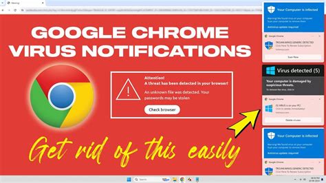 how to stop fake virus notifications on chromebook