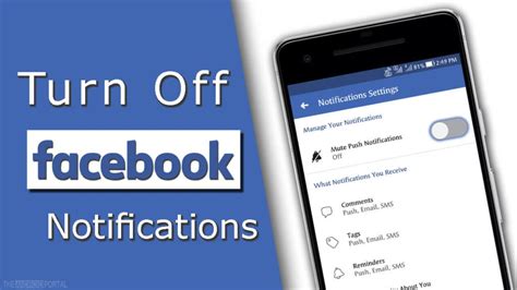 how to stop fb notifications on my android phone