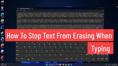 How To Stop Keyboard From Erasing Letter