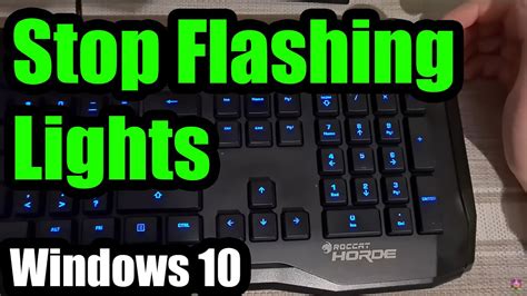 How To Stop My Keyboard From Flashing