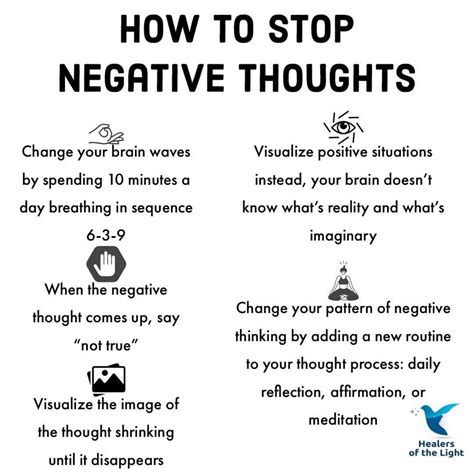 how to stop negative thought patterns