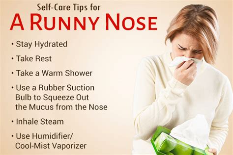 how to stop nose from running from a cold