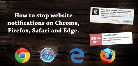 how to stop notifications from safari