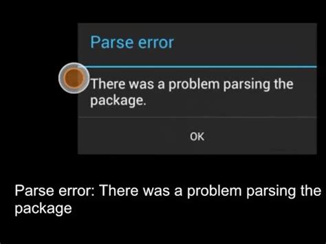 how to stop parse error