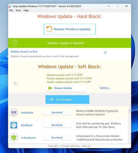 how to stop program updates in windows 10