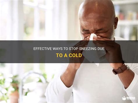 how to stop sneezing due to cold