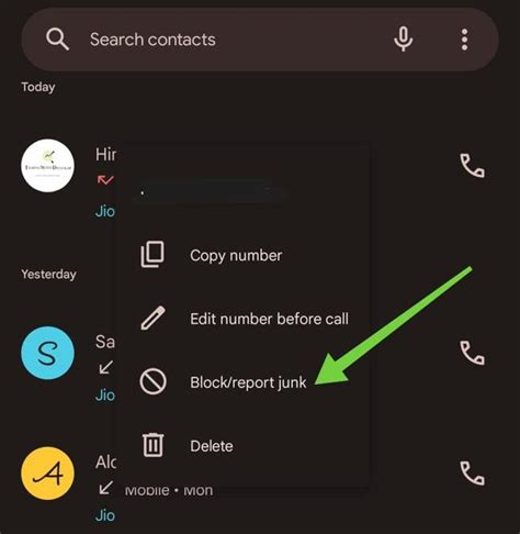 how to stop spam calls on android settings