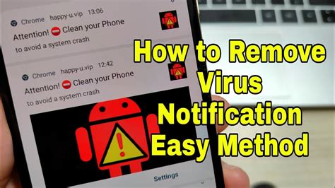 how to stop spam virus notifications on android