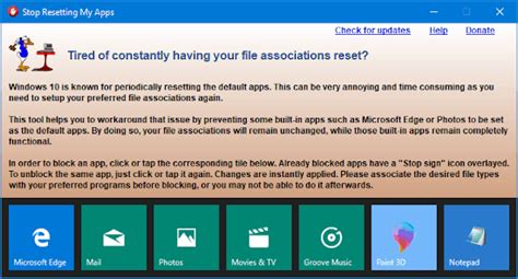 how to stop windows 10 from automatically resetting apps