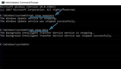 how to stop windows update service in cmd
