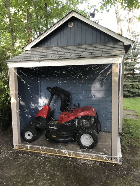Mower winter storage idea to save space YouTube