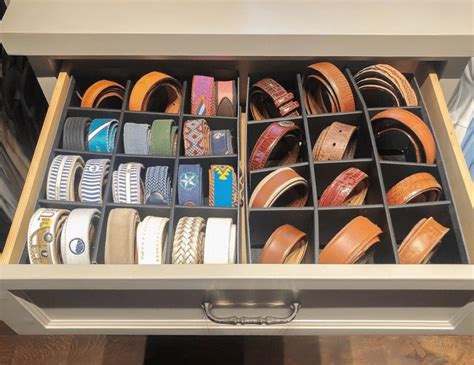 How To Store Belts In A Drawer