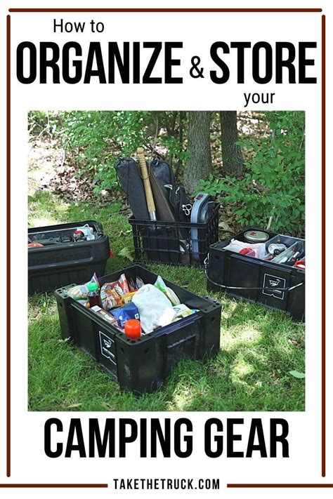 How To Store Camping Stuff