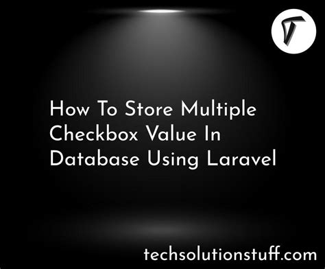 How To Store Checkbox Value