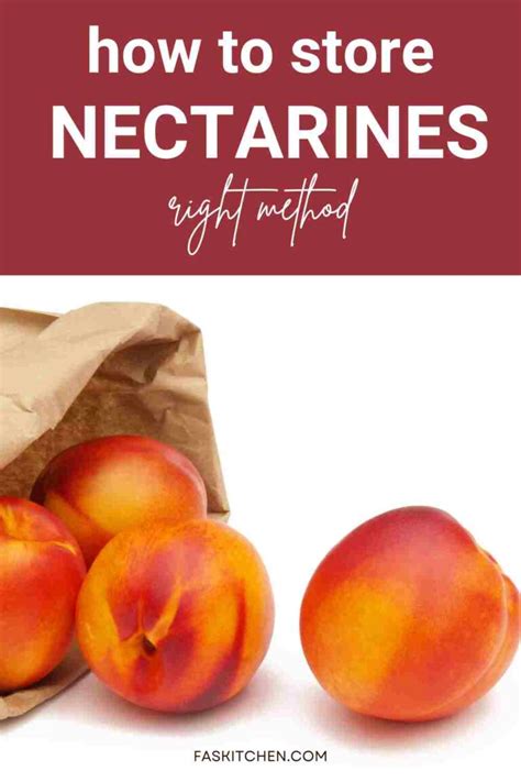 How To Store Nectarines