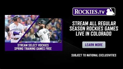 how to stream colorado rockies games