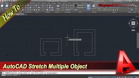 how to stretch a shape in autocad