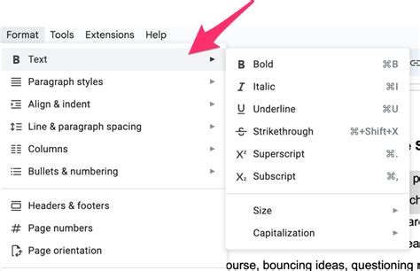 how to strikethrough text in google docs mac