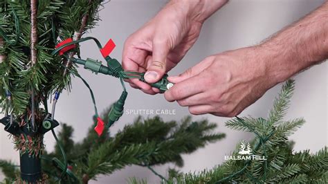 How To String Christmas Tree Lights On A Tree