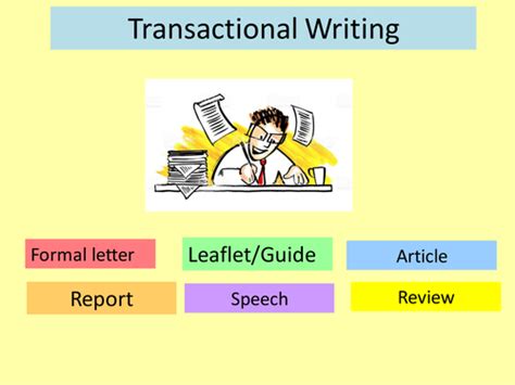 how to structure transactional writing