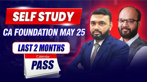 how to study for ca foundation in 2 months