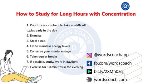 how to study for long hours time table