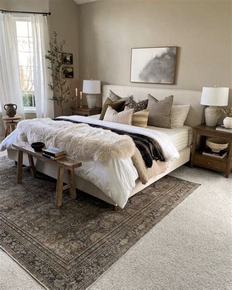How To Style An Area Rug In A Bedroom