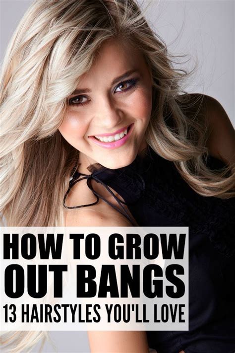 This How To Style Hair When Trying To Grow Out Bangs For New Style