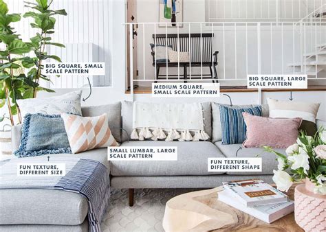 How To Style Pillows On Two Sofas
