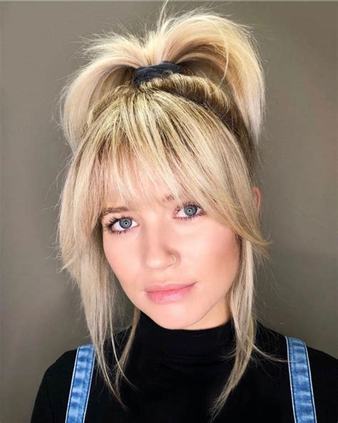  79 Popular How To Style Short Bangs With Long Hair For New Style