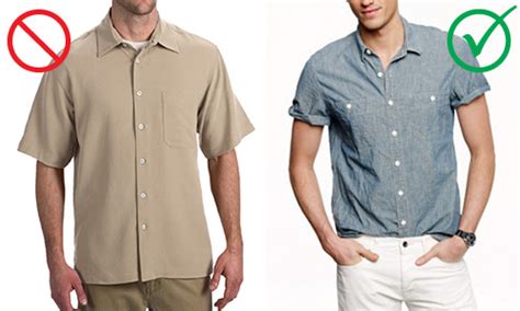 how to style short sleeve button shirt