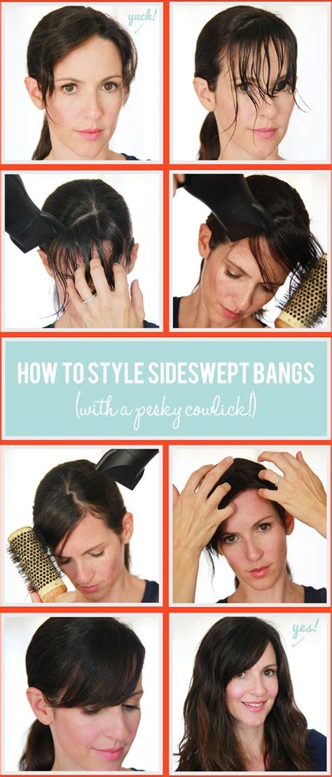 how to style side bangs