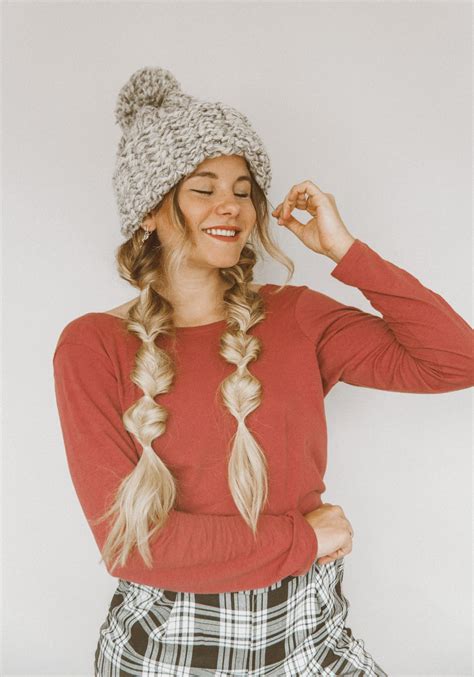 This How To Style Your Hair With A Beanie With Simple Style
