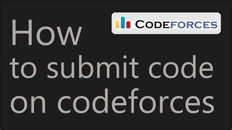 how to submit on codeforces