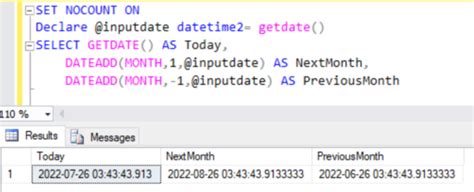 how to subtract current date from previous date in sql